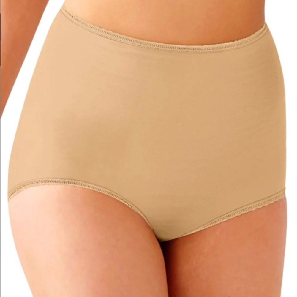 BALI Women's 3-Pack Skimp Skamp Full Brief Panty - M